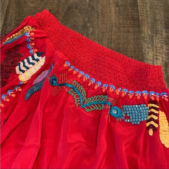 Embroidered One Shoulder Farm Rio Dress - Picture 9 of 9